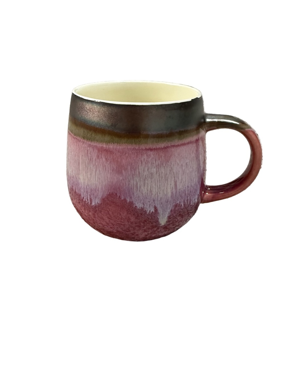 Ceramic Ombré Pink Glaze Coffee Mug
